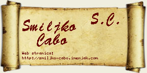 Smiljko Cabo vizit kartica